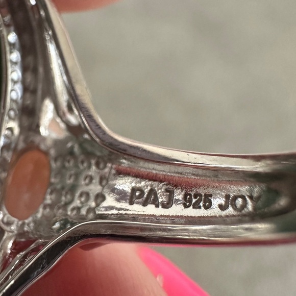 Nephrite Jade & Sterling Silver Ring by JOY - Picture 8 of 10